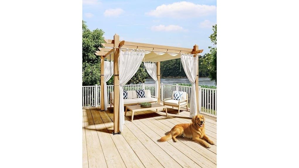 10×10 retractable canopy pergola 10x10 retractable canopy pergola