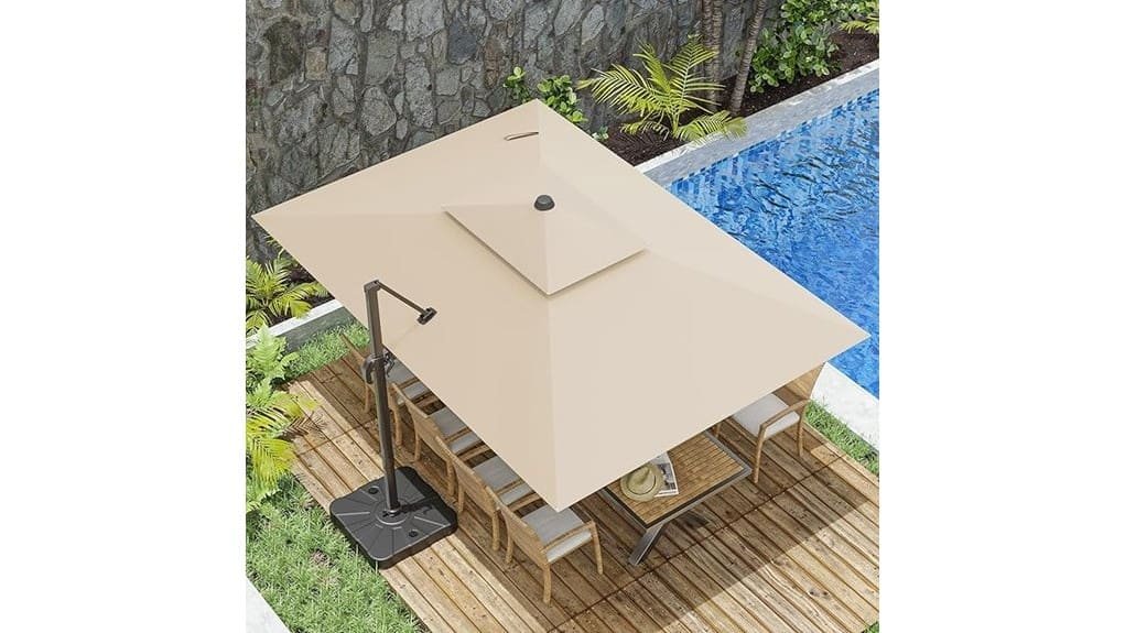 10x13ft cantilever patio umbrella