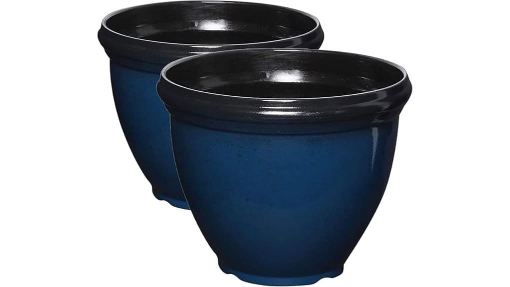 12 inch monaco blue planter 12 inch monaco blue planter