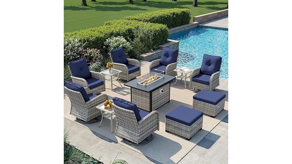 12 piece compact patio set