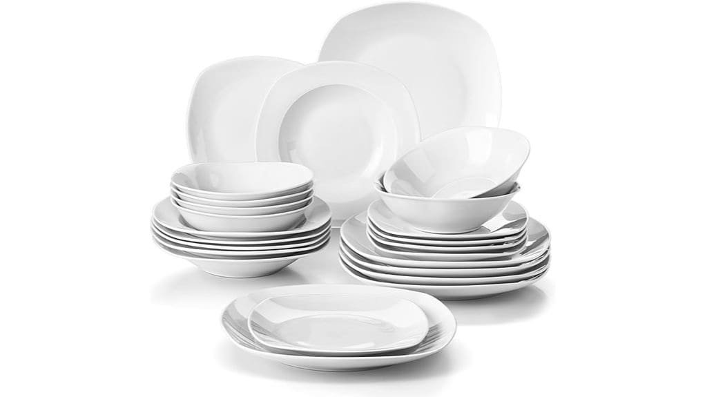 24 piece malacasa ceramic set