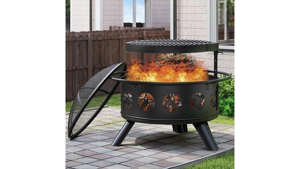 32 inch fire pit combo