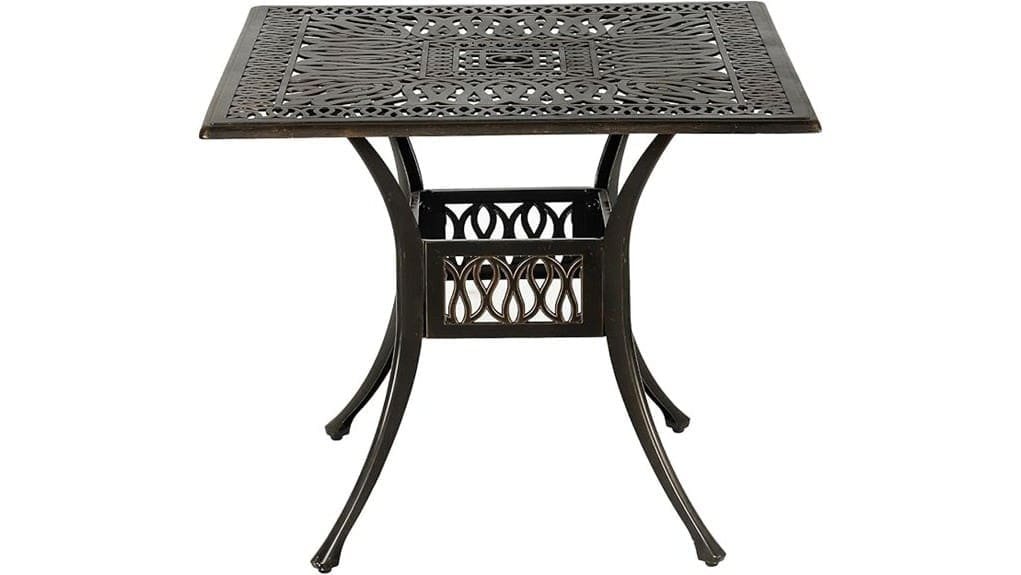 35 4 inch square cast aluminum