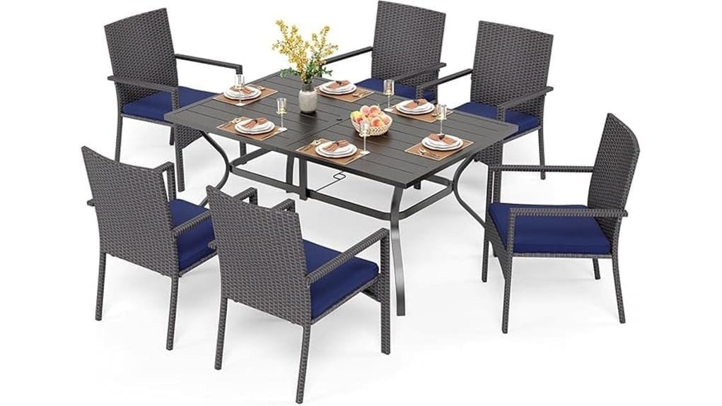 7 piece outdoor dining set
