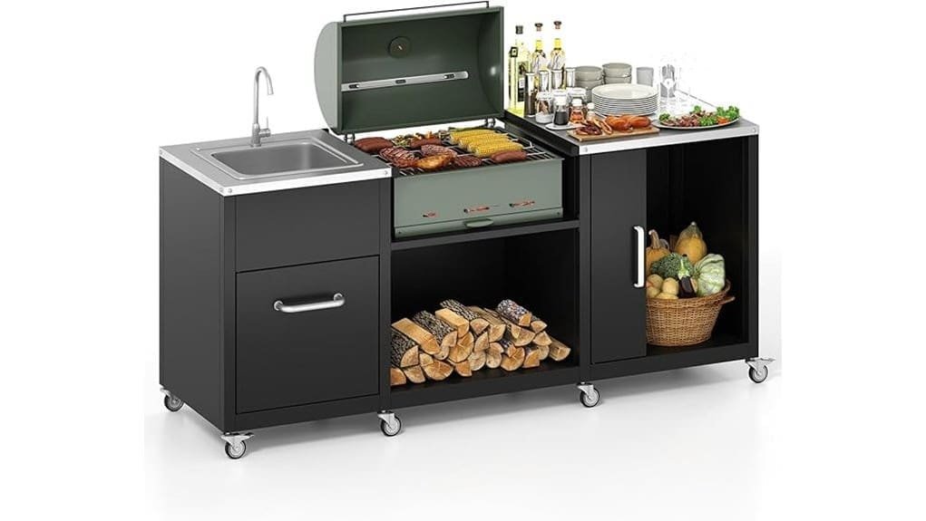 80 inch outdoor grill table