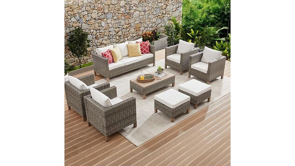 8 piece patio furniture set