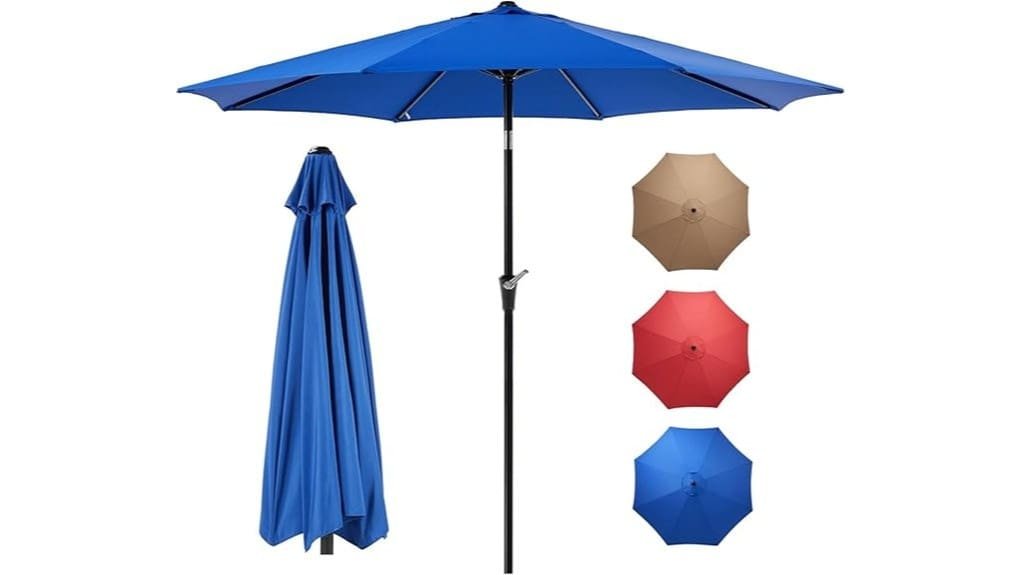 9ft vented market umbrella