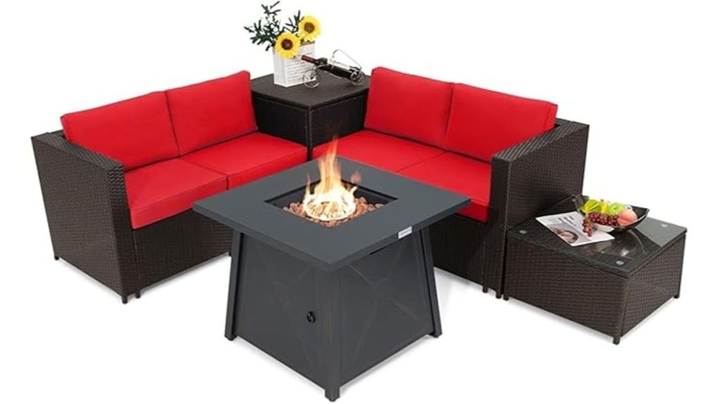 affordable compact patio set