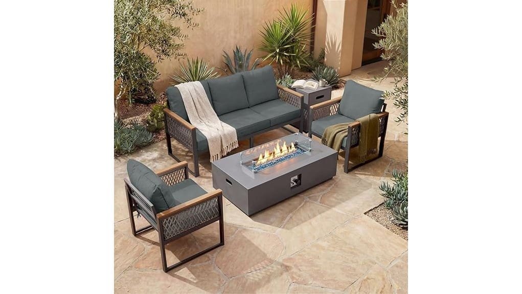 affordable modern 6 piece patio set