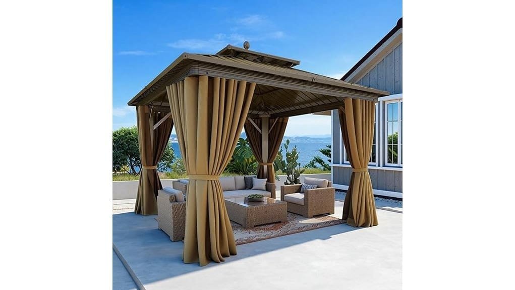 aluminum hardtop double roof canopy