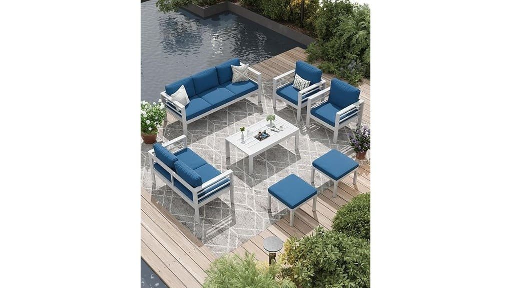 aluminum patio dining set