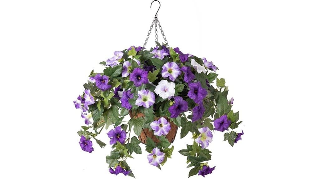 artificial hanging floral basket review