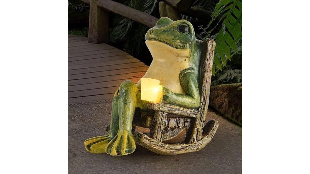 charming detailed miniature frog statue