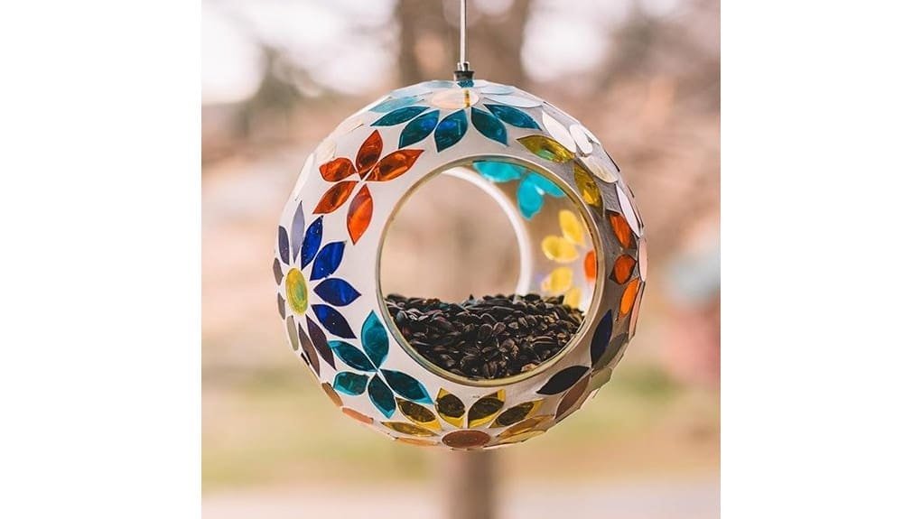 colorful durable hanging birdfeeder