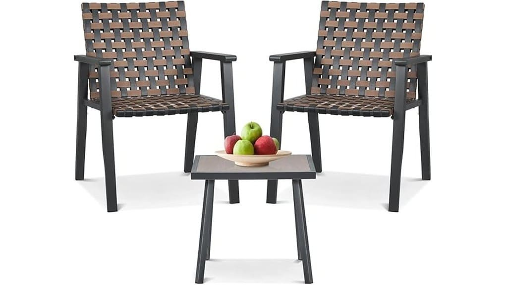 compact durable stylish bistro set