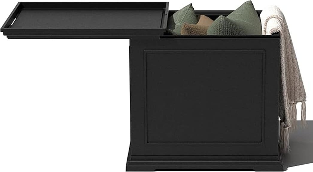 compact elegant metal tray table