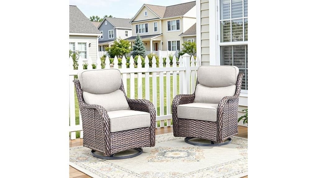 compact two piece patio set