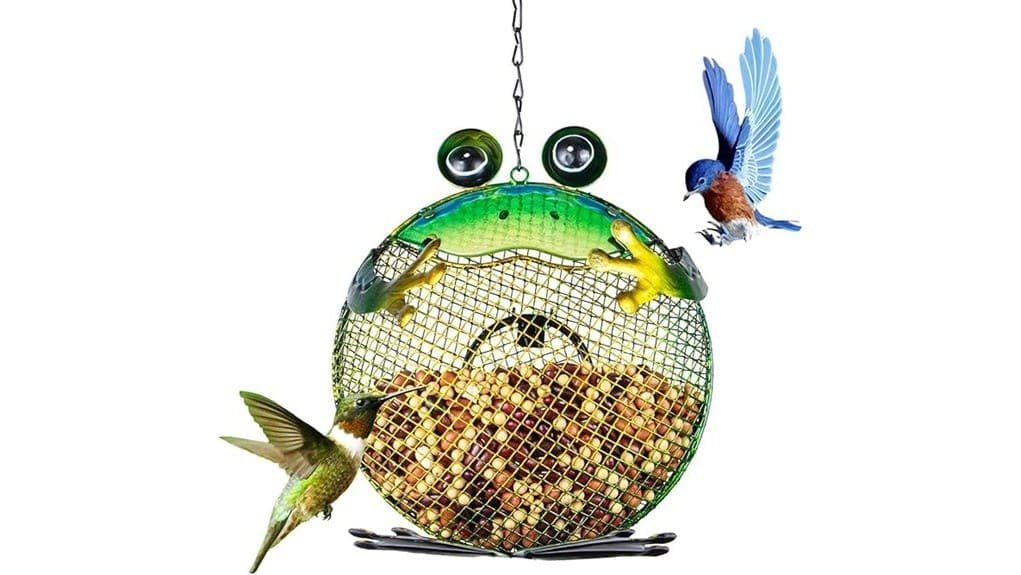 decorative outdoor hanging birdfeeder