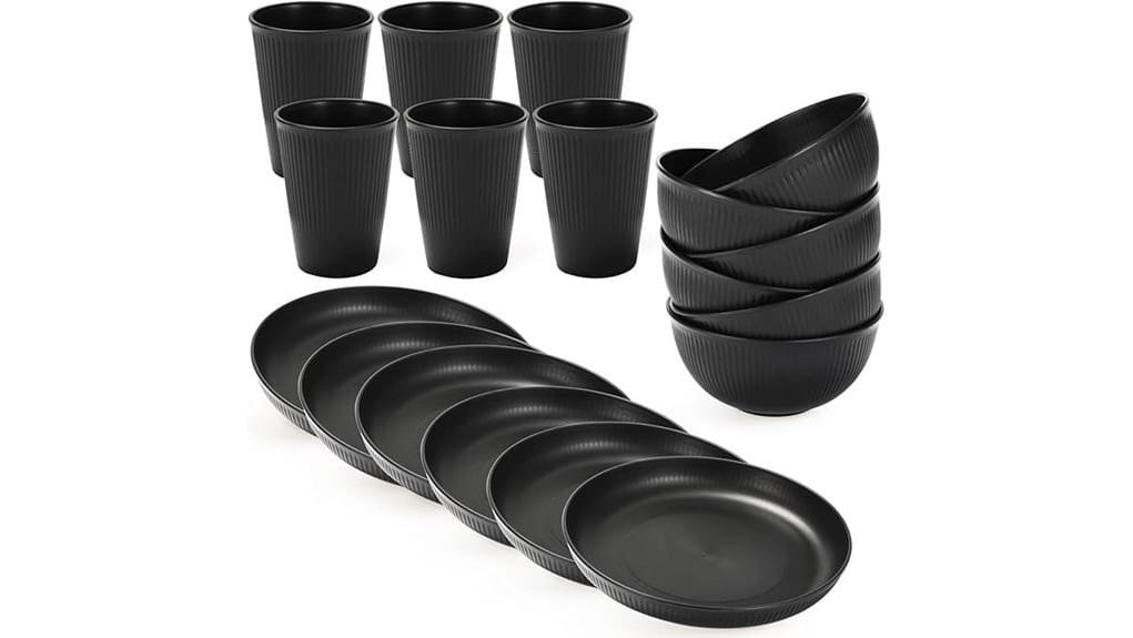 eco friendly 18 piece wheat set eco friendly 18 piece wheat set
