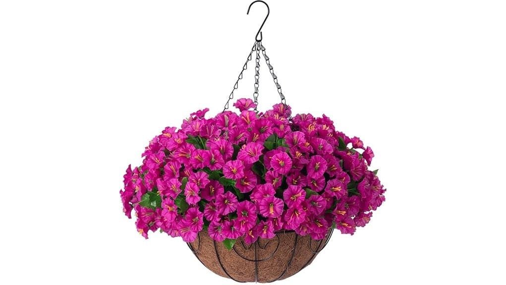 faux hanging bloom basket