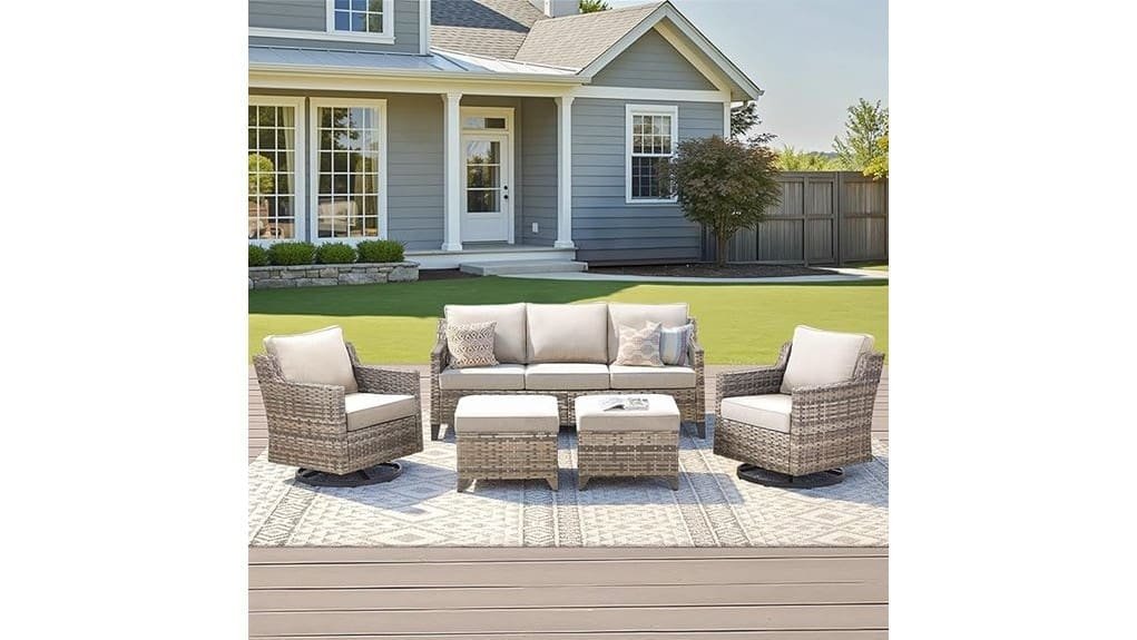 five piece outdoor patio set