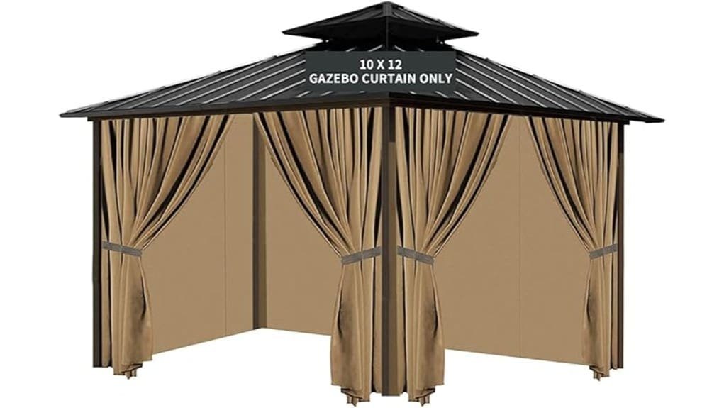 gazebo replacement privacy curtain