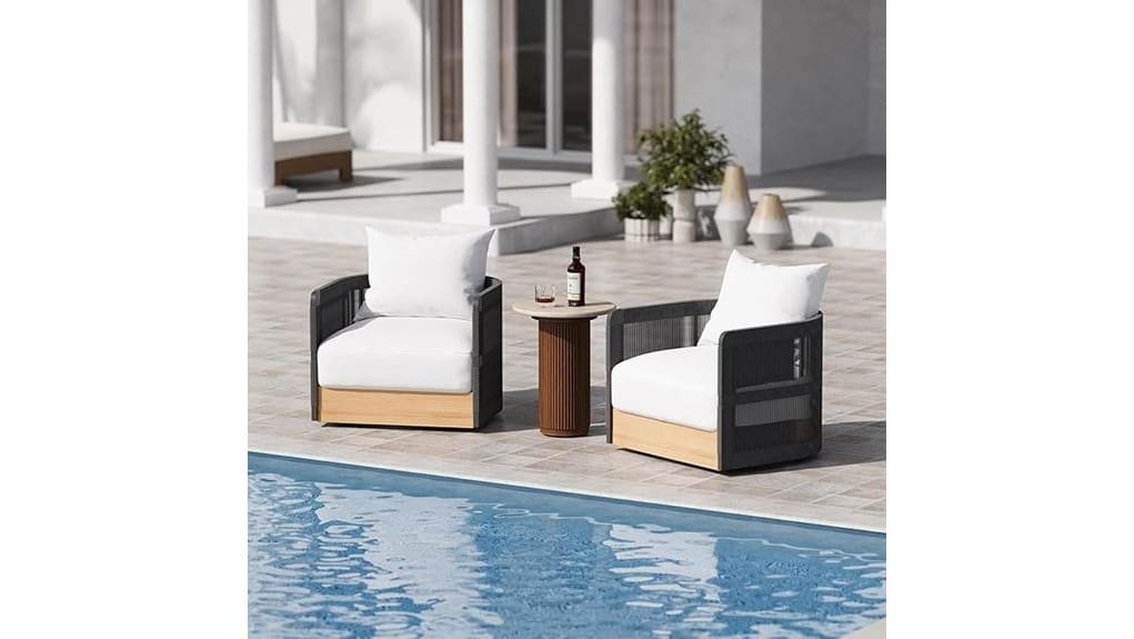 homary rattan swivel chairs 2