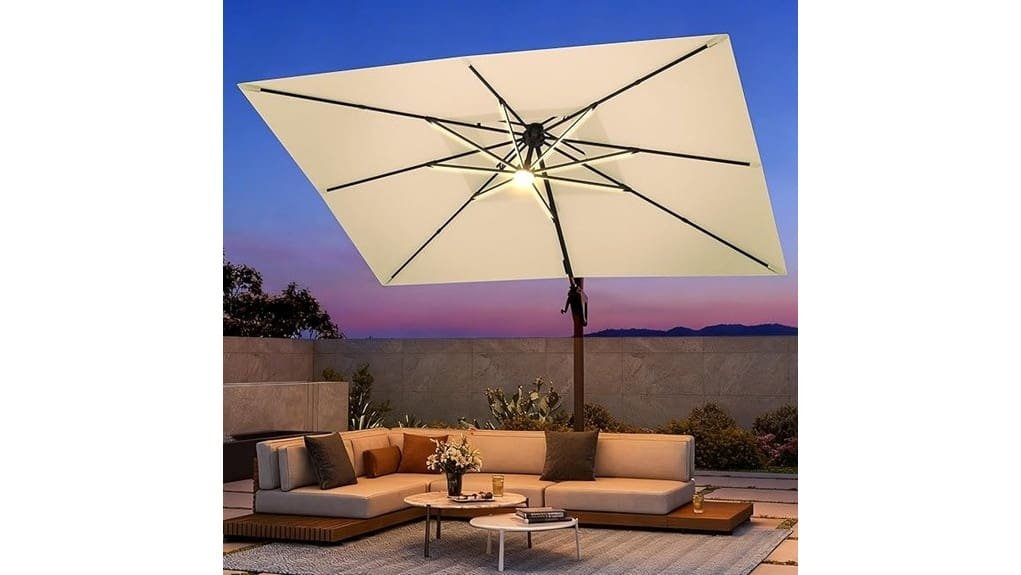 large 9x12ft cantilever umbrella