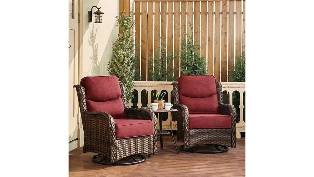 luxury swivel outdoor rocker