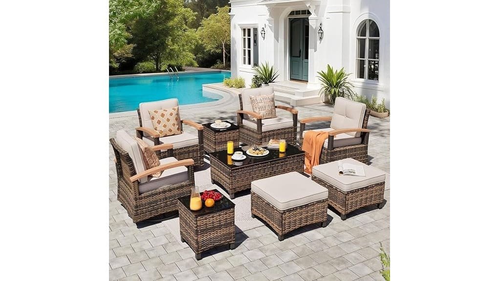 meissalivve nine piece patio set