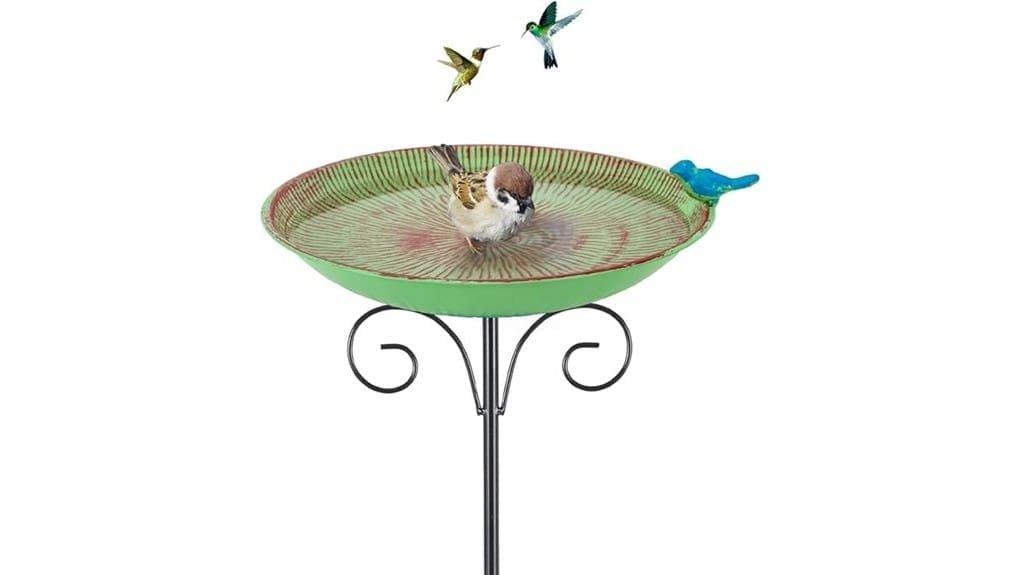 metal bird bath review