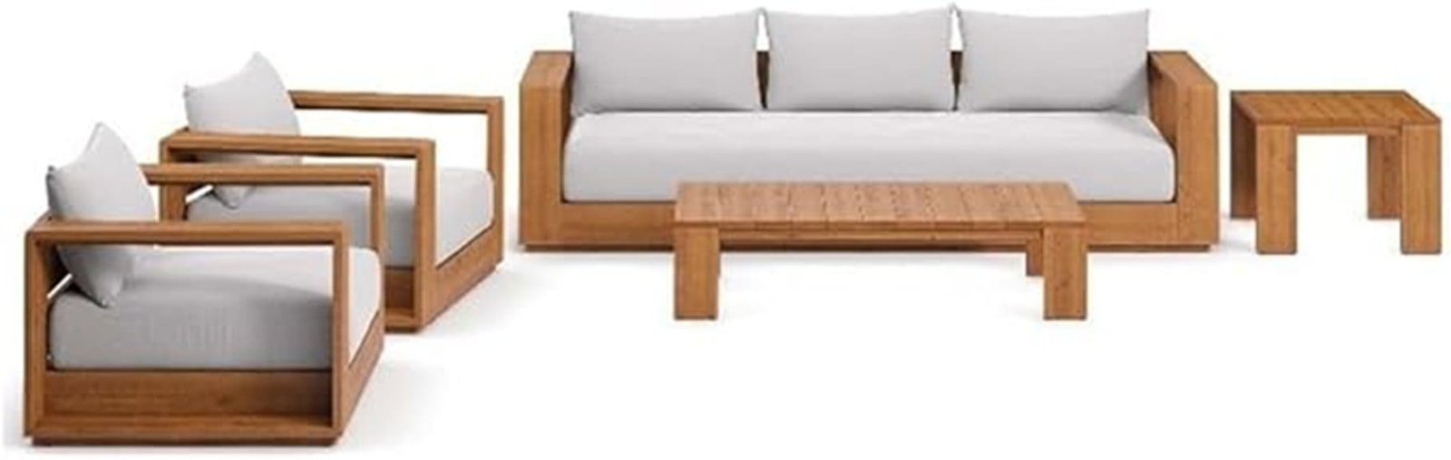 modway tahoe acacia set