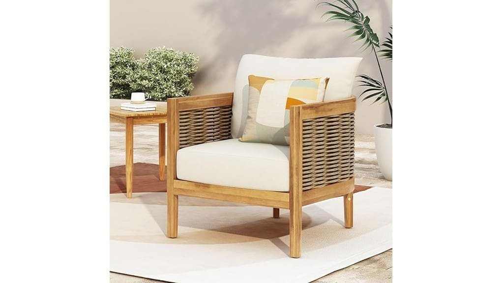 outdoor acacia wicker chair review