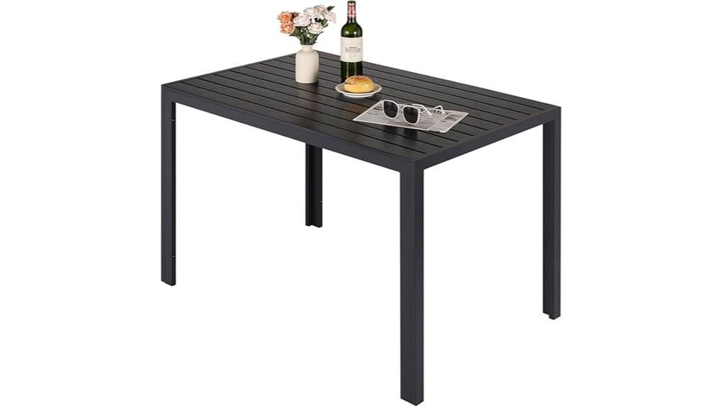 outdoor patio table seating