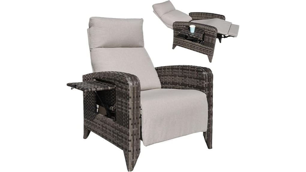 outdoor recliner chairs set