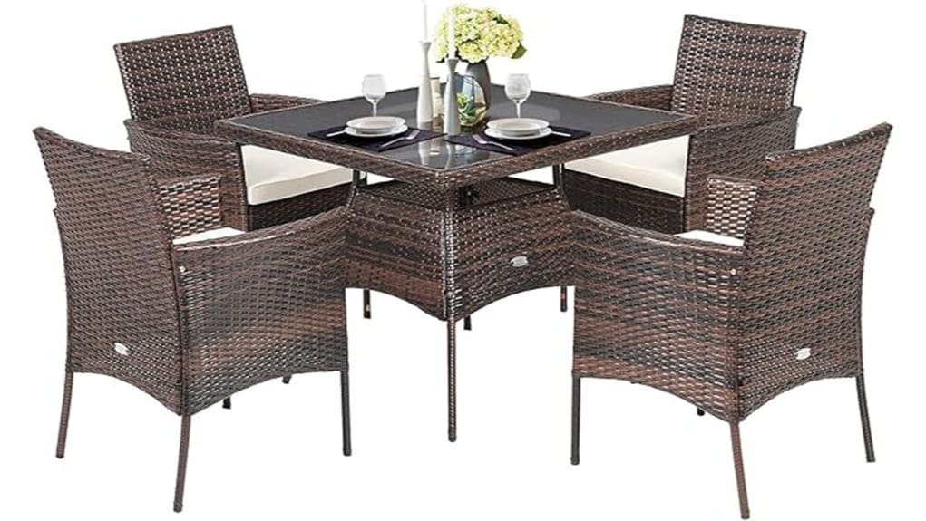 outdoor wicker dining set review