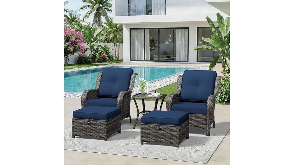 outdoor wicker patio set