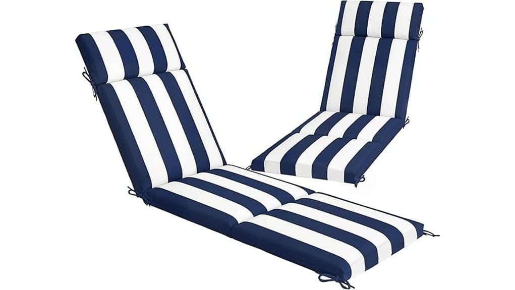 outsunny chaise lounge cushions