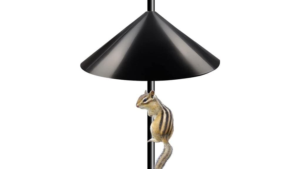 pole mounted squirrel baffle design
