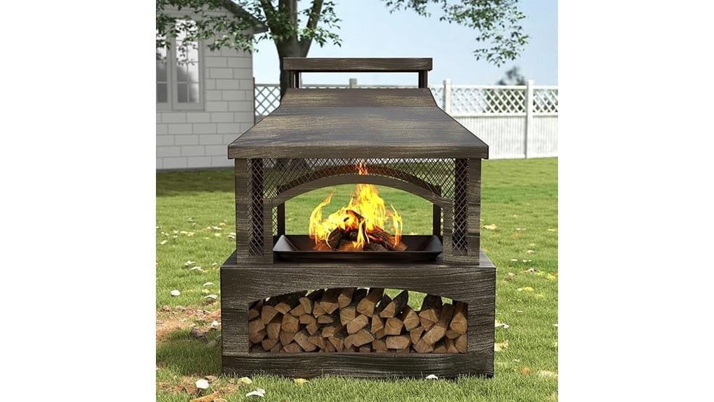 portable round propane firepit
