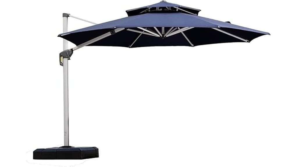 purple 11 foot patio umbrella