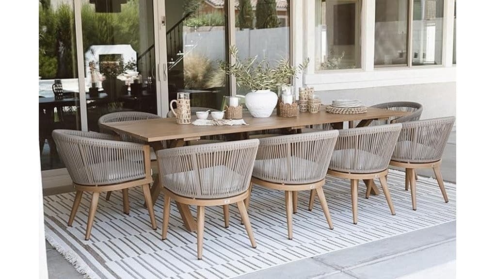 purple leaf 10 person outdoor set