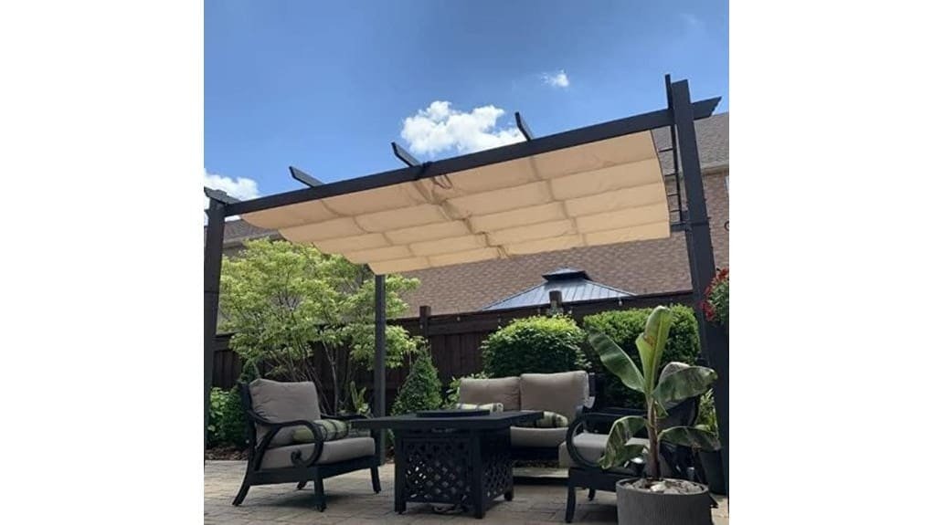 purple leaf retractable pergola review