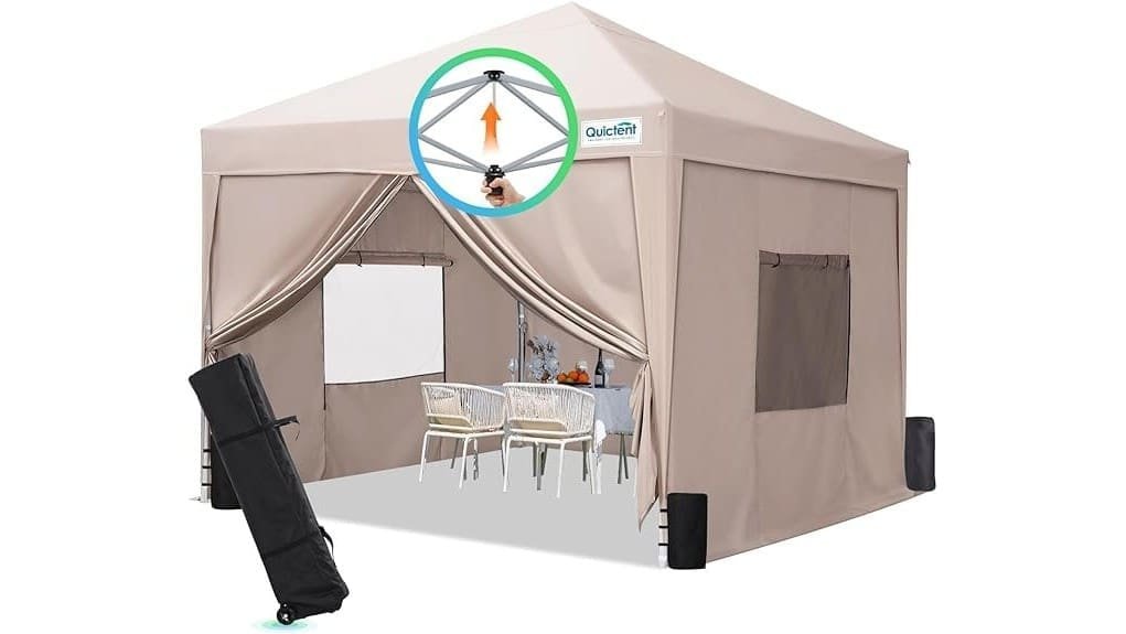 quictent 8x8 pop up canopy