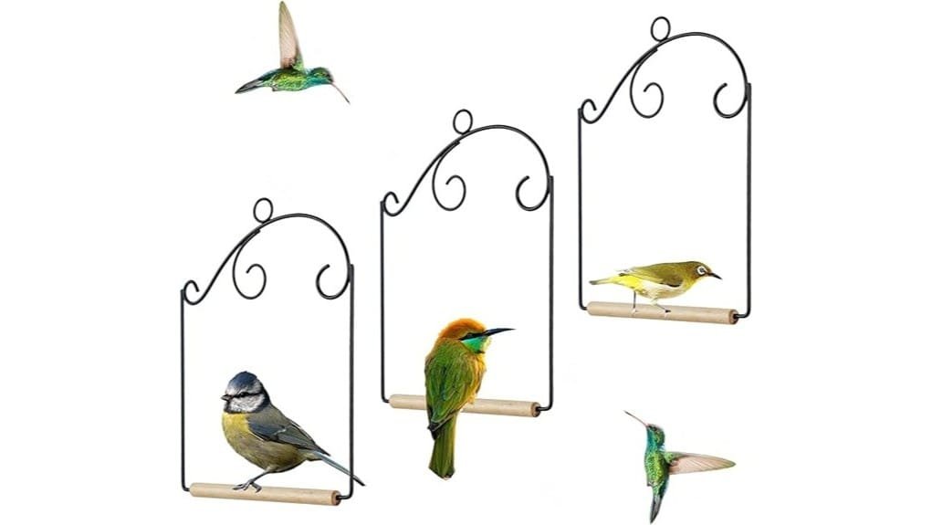 set of three hummingbirds