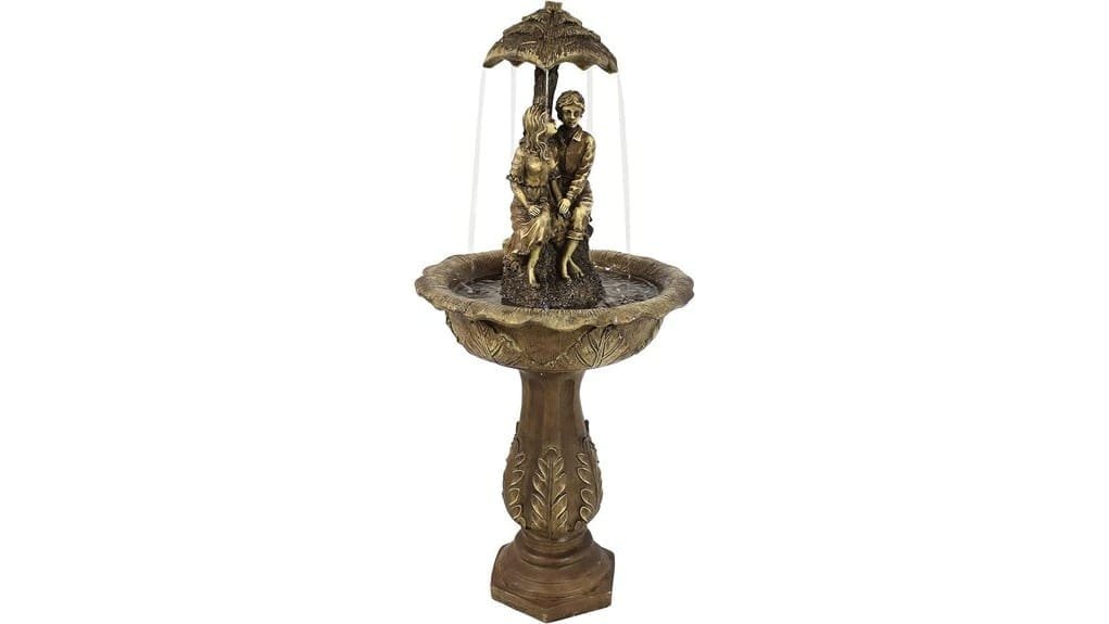 solar powered fountain umbrella