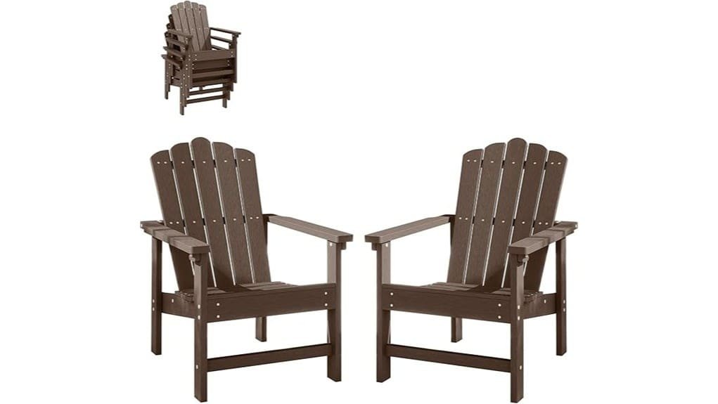 stackable adirondack chairs set