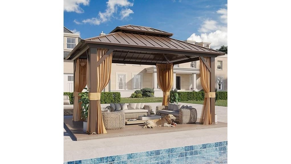 sturdy 10x12 hardtop gazebo