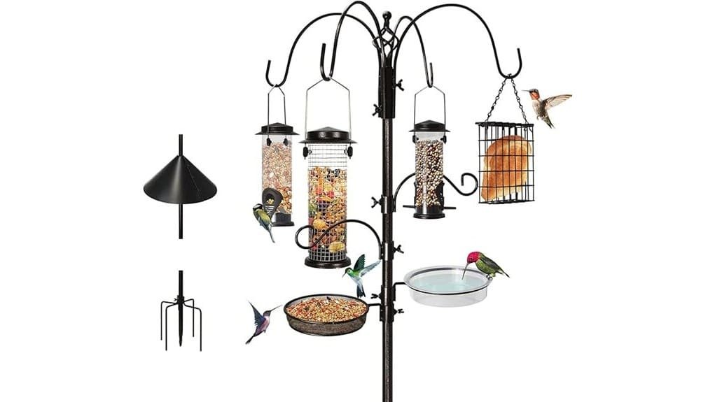 sturdy six hook bird feeder sturdy six hook bird feeder