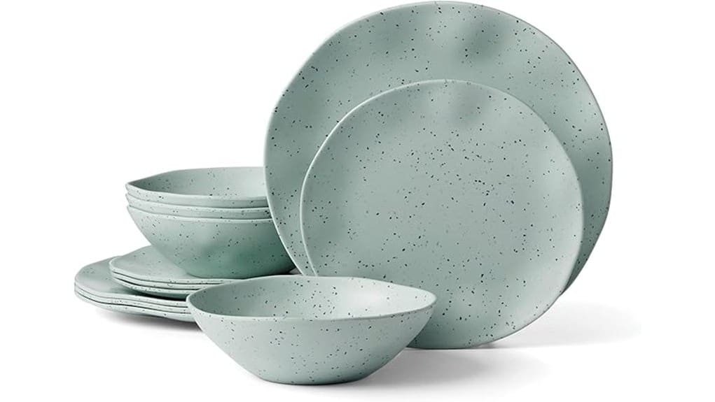 terrazzo melamine mint pattern